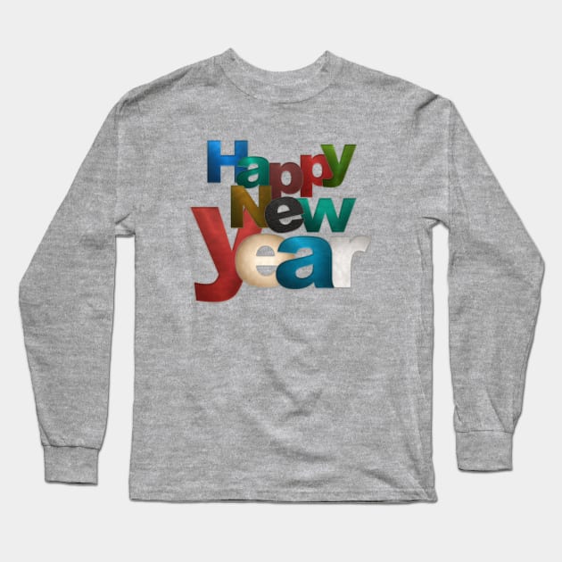 Have a Happy New Year Long Sleeve T-Shirt by ppandadesign